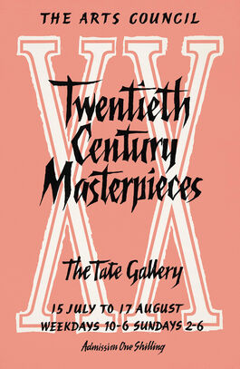 Twentieth Century Masterpieces exhibition poster